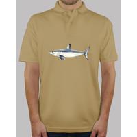 mako shark man polo manga short sand