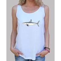 mako shark woman wide straps amp loose fit white