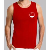 man without sleeves red bird