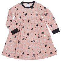 magic print girls dress pink quality kids boys girls