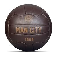 manchester city retro leather football