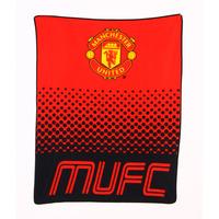 manchester united fade fleece blanket