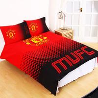 Manchester United Fc Fade Double Duvet Cover And Pillowcase Set