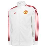 Manchester United 3 Stripe Track Top White