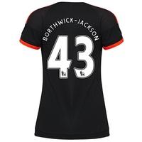 Manchester United Third Shirt 2015/16 - Womens Black with Borthwick-Jackson 43 printing