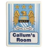 Manchester City Personalised Door Plaques