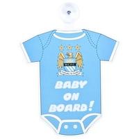 Manchester City Baby Onesie Onboard Sign