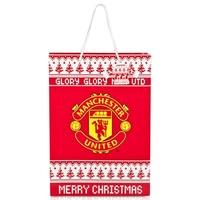 Manchester United Christmas Nordic Gift Bag - 45 x 32 x 10cm
