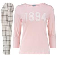 Manchester City Pyjamas -Grey/Pink/Cream - Womens