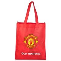 manchester united reusable tote bag red