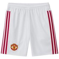 manchester united home shorts 201516 kids white