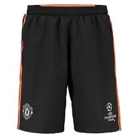 Manchester United UCL Training Woven Shorts Black