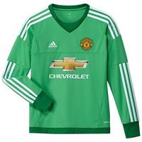 Manchester United Home Goalkeeper Shirt 2015/16 - Kids Green