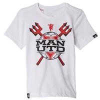 Manchester United Graphic T-Shirt - Kids White