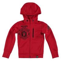 manchester united full zip hoodie kids red