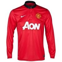 manchester united home shirt 201314 long sleeved