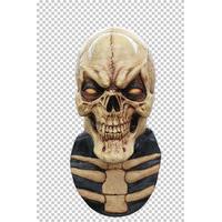 mask head neck skull grinning cream