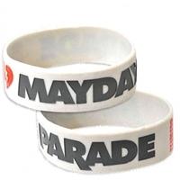 mayday parade logo one size bracelet white