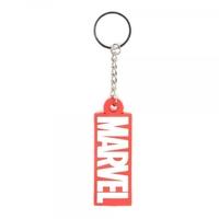 marvel comics original logo rubber keychain