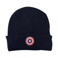 Marvel Captain America: Civil War Cap Shield Logo Patch Cuffed Beanie