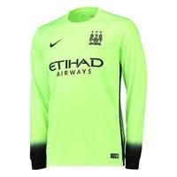 Manchester City 3rd Shirt 2015/16 - Long Sleeve Green