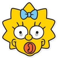 Maggie Simpson Card Face Mask