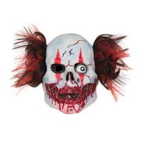 manic clown overhead halloween mask