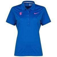 Manchester United Nike Golf Polo - Womens Royal Blue