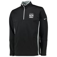 manchester city therma fit 12 zip top black