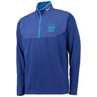 Manchester City Dry-Fit 1/2 Zip Top Royal Blue