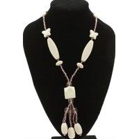 marble pendant toggle necklace