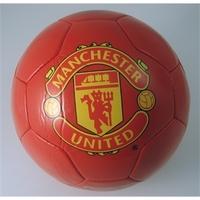 manchester united fc crest football size 5 red