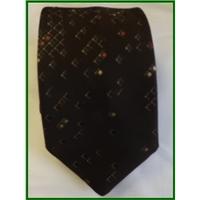 mancini brown diamond patterned tie