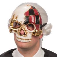 mask half face carnival skull