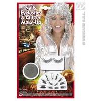 Make-up Nails Eyelashes & Glitter Set