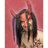 mask head piece devil red