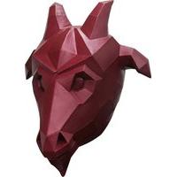 mask head low poly art goat