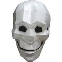 mask head low poly art skull