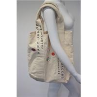 Marc Jacobs Linen Bag With Badges Marc Jacobs - Size: One size - Cream / ivory - Shopper bag