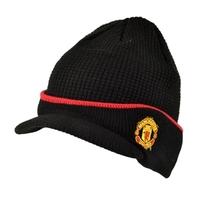 Man Utd Waffle Peak Beanie Hat