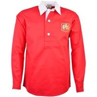 manchester united 1940s 1950s retro football shirt