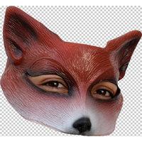 Mask Half Foxy Ruby Red