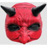 Mask Half Devil Red