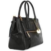 Marc Jacobs Black Leather Tote Bag