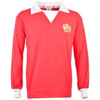 manchester united 1970s long sleeve retro football shirt