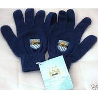 Man City FC Gloves (Medium-Navy)