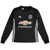 manchester united away shirt 2017 18 kids long sleeve black