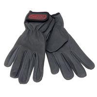Machine Mart Xtra Oregon Black Leather Work Gloves (Large)