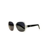 mauboussin eyewear forty six white and black sunglasses