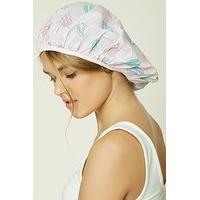 Macaroon Cat Print Shower Cap